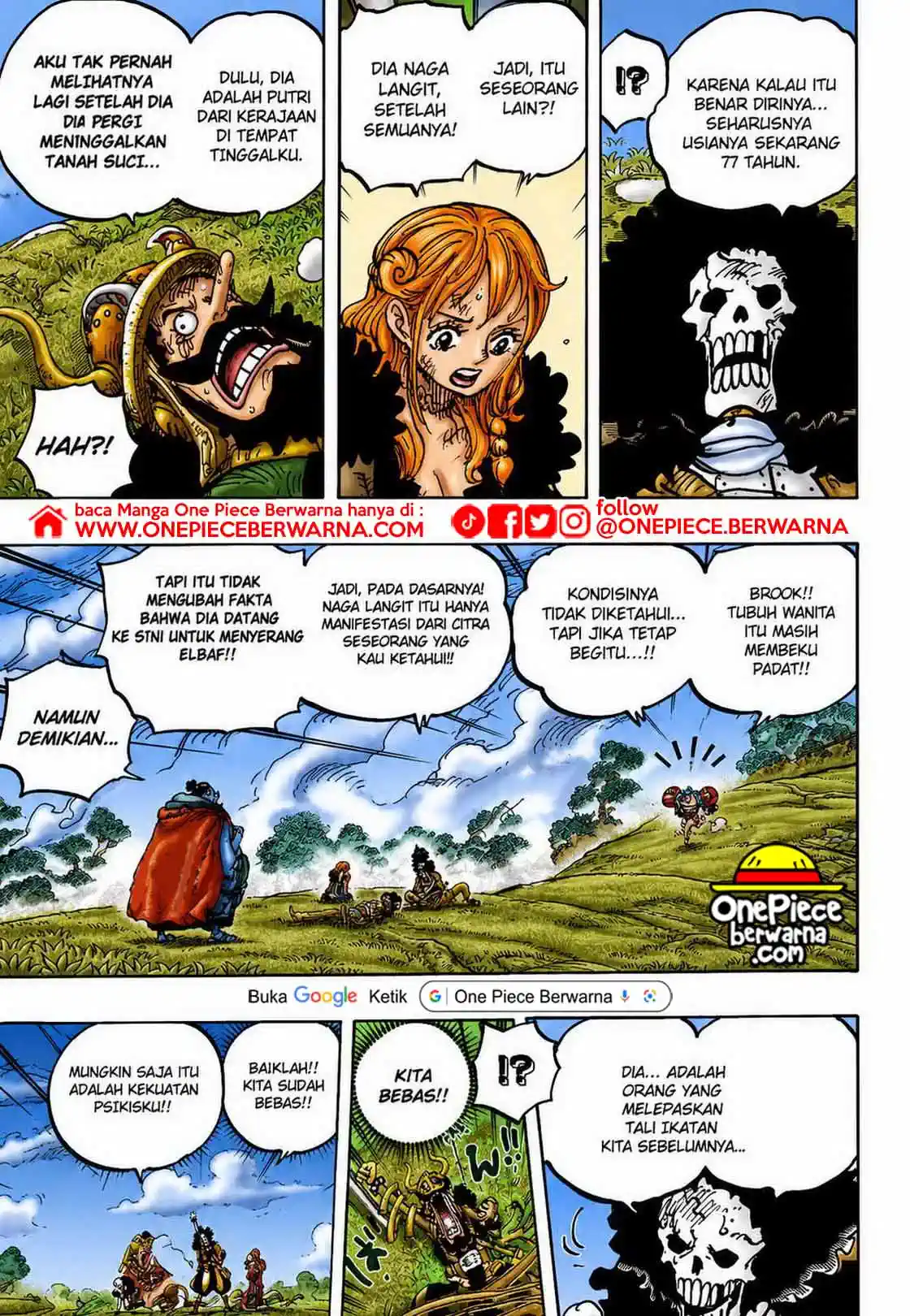 One Piece berwarna 1183 1184 1185 bahasa indonesia